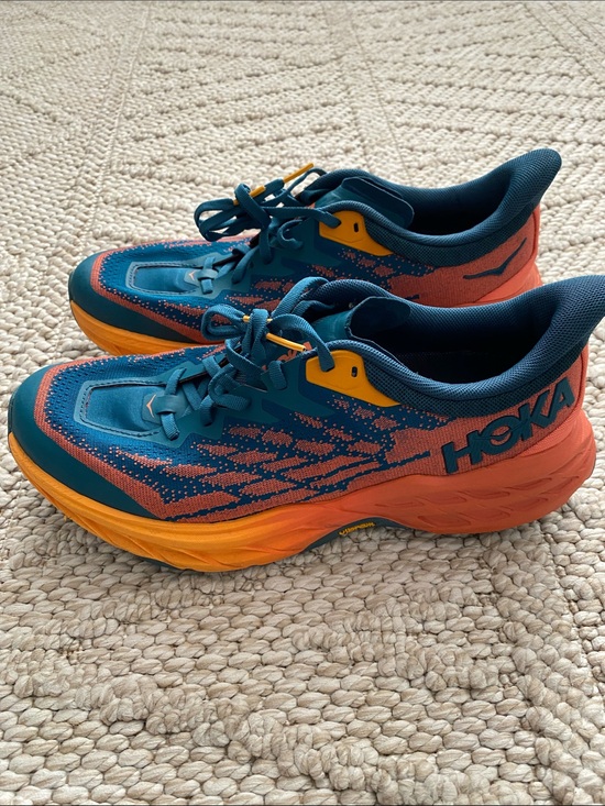 Hoka Shoes - Hoka womens Sneakers in Teal and Orange